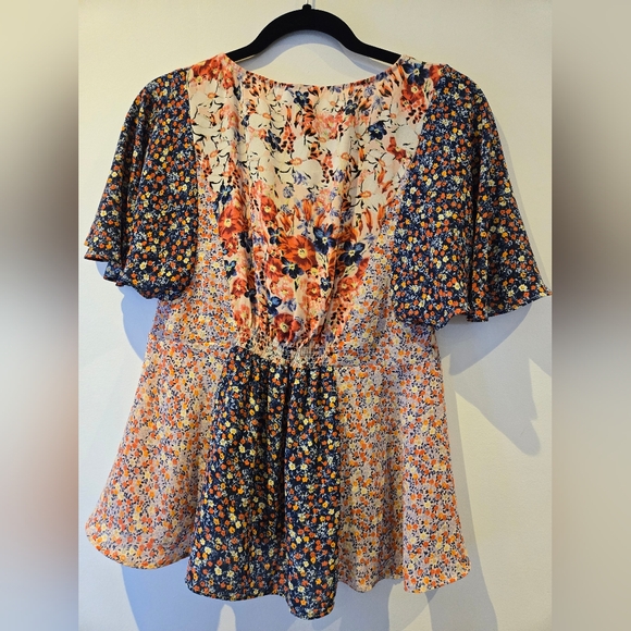 HD in Paris Palo Alto Lace up Flutter Sleeve Top Size 0 - Picture 10 of 11